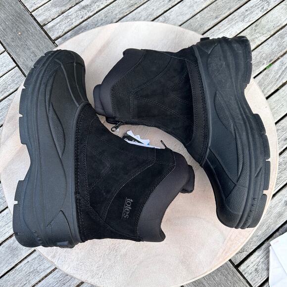 Totes Leather Rubber Duck Toe Waterproof Winter Boots Insulated Mens Size 9 New - Picture 3 of 15